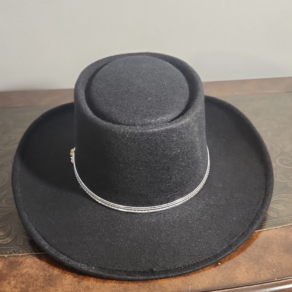 Pigalle Black Cowboy Hat with Silver Band - Picture 7 of 9